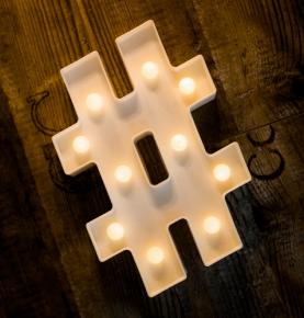 Foaky LED Letter Lights Sign 26 Alphabet Light Up Letters (&)