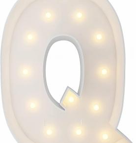 Marquee Light Up Letters, 4FT Marquee Letters Q, Mosaic Letters for Balloons, Mosaic Balloon Frame, Giant Cardboard Letters for Birthday Engagement Wedding Party Decoration, Balloon Arch Kit