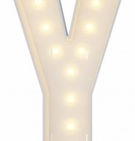 Marquee Light Up Letters, 4FT Marquee Letters Y, Mosaic Letters for Balloons, Mosaic Balloon Frame, Giant Cardboard Letters for Birthday Engagement Wedding Party Decoration, Balloon Arch Kit 