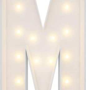  Marquee Light Up Letters, 4FT Marquee Letters M, Mosaic Letters for Balloons, Mosaic Balloon Frame, Giant Cardboard Letters for Birthday Engagement Wedding Party Decoration, Balloon Arch Kit 
