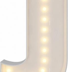  Marquee Light Up Letters, 4FT Marquee Letters J, Mosaic Letters for Balloons, Mosaic Balloon Frame, Giant Cardboard Letters for Birthday Engagement Wedding Party Decoration, Balloon Arch Kit 