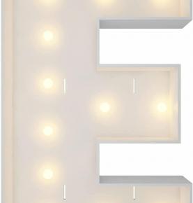 Marquee Light Up Letters, 4FT Marquee Letters E, Mosaic Letters for Balloons, Mosaic Balloon Frame, Giant Cardboard Letters for Birthday Engagement Wedding Party Decoration, Balloon Arch Kit 